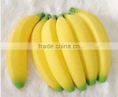 Banana shaped soft silicone coin purse,silicone coin container