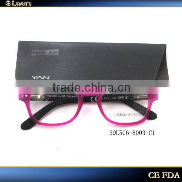 Smart & elegant TR 90 mixed material latest reading glasses 39LRG6-8003