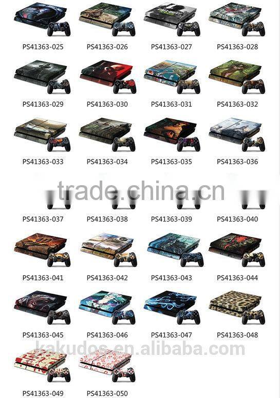 Cool OEM custom design Skin Sticker for PS4 Console and Controller with China Price
