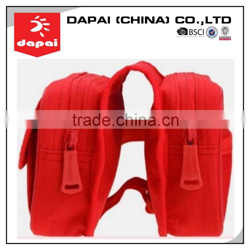 Quanzhou dapai 2015 New Recyclable Waterproof Polyester yellow Bicycle Saddle Bag