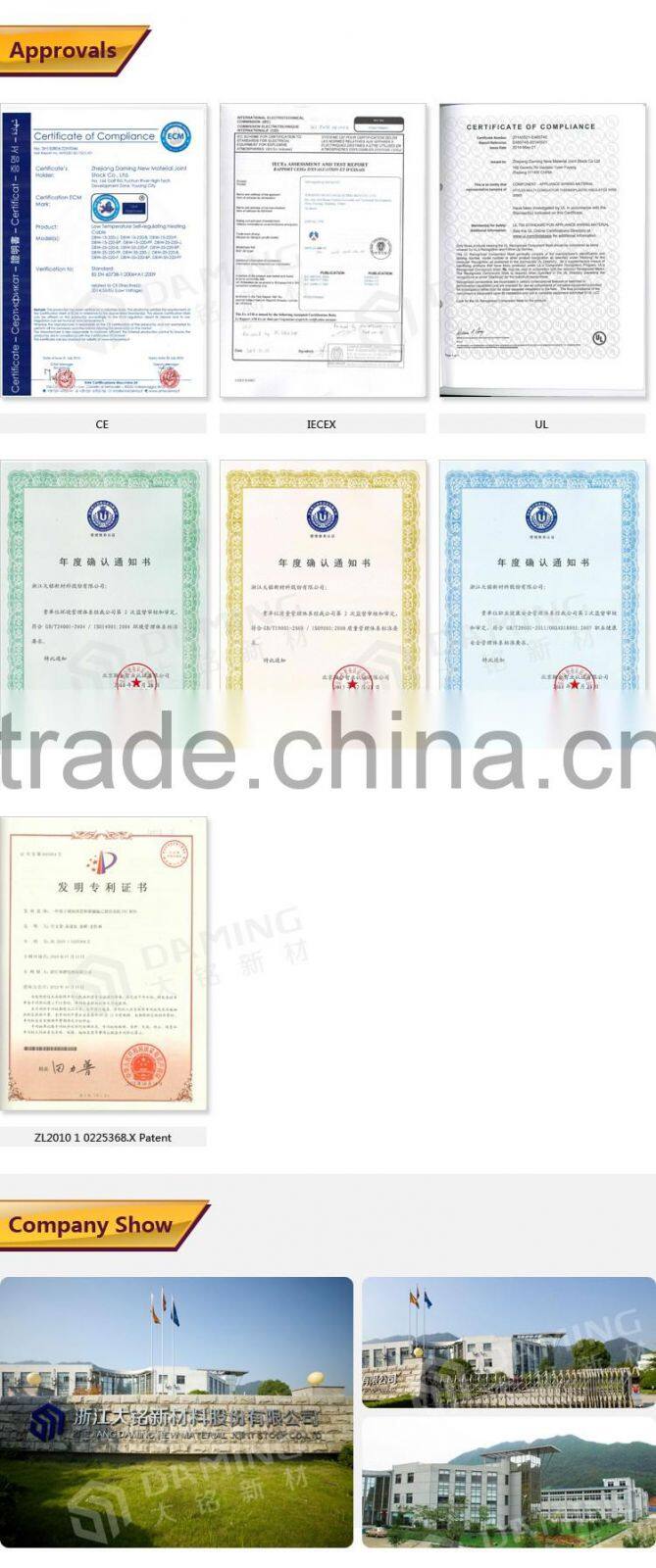 China supplier heat trace sample composite pipe with electric heating cable