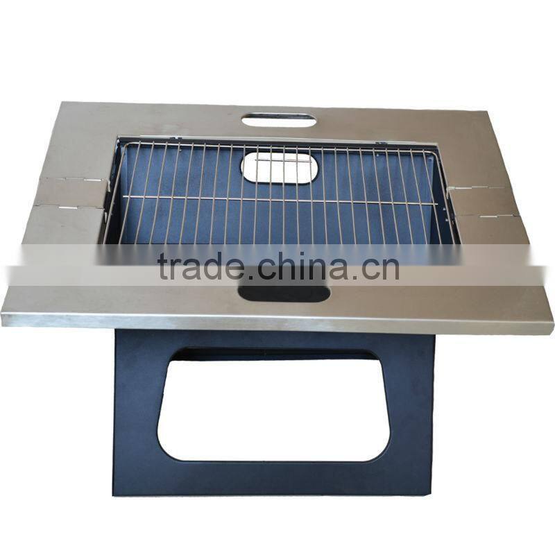 Portable Folding Charcoal Barbeque Grill Mini Charcoal BBQ Grill