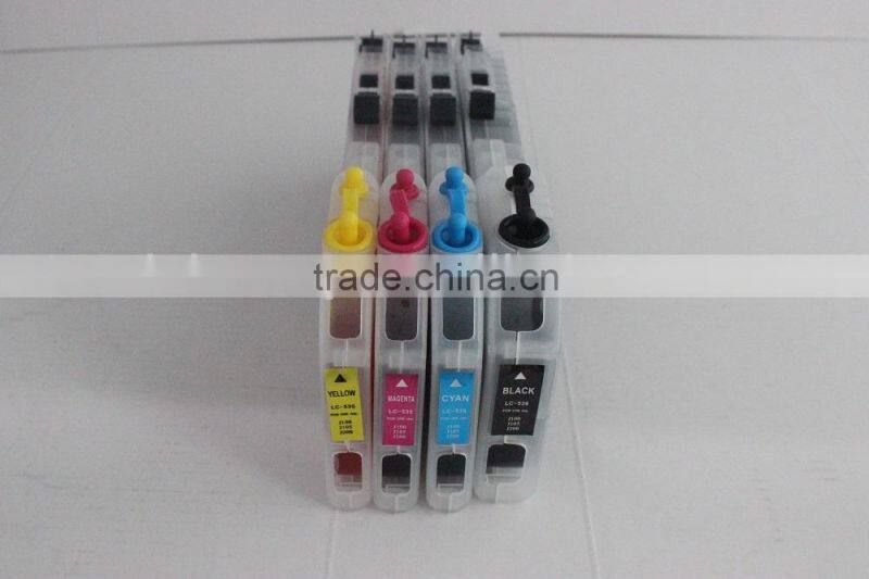 Long & Short lc505 C/M/Y lc509 BK refillable ink cartridge for Brother j100, j105, j200, have tested PERFECT! NO need chip