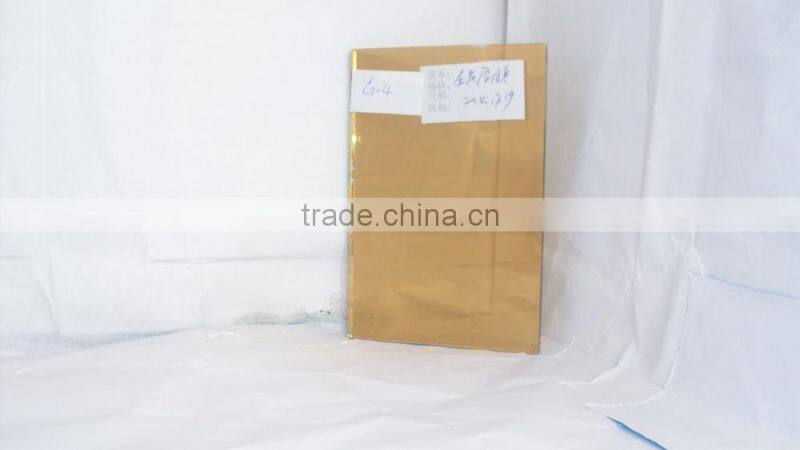 6mm golden reflective glass with thich coating