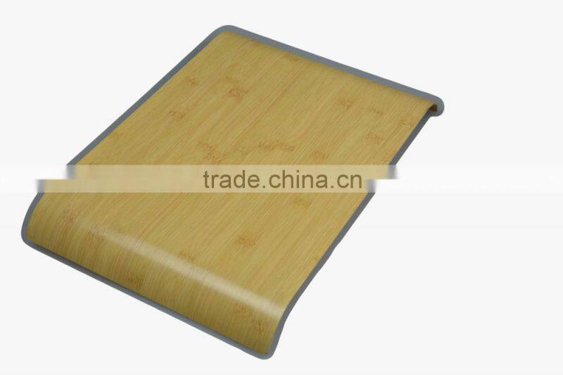 Bread and Tea House Bamboo Wooden Pastry Veneer Handle Bar Party Serving Tray Platter