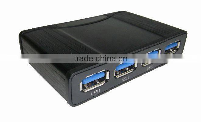 manufacturer 4 port usb hub 3.0 with Aluminum black