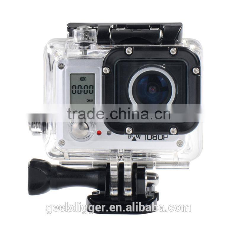 Black AMK5000S Outdoor Wifi Action Camera Video HD DV Car DVRWaterproof 30M Shockproof 20MP 1080P