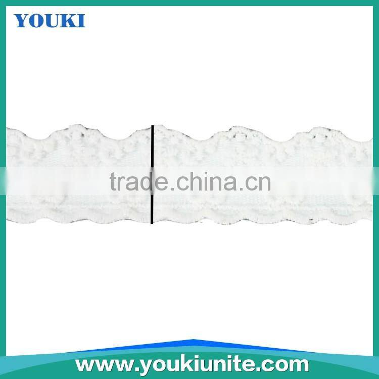 Hot Selling 30mm Tricot Lace for Dress Garments YKLE-6003