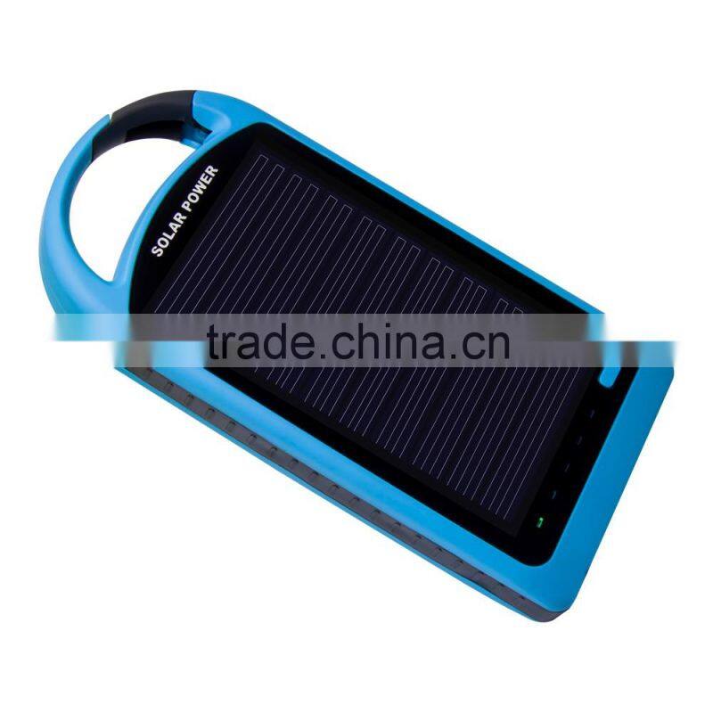 Factory hot selling 4000Mah/8000Mah backpack solar panel cell phone charger