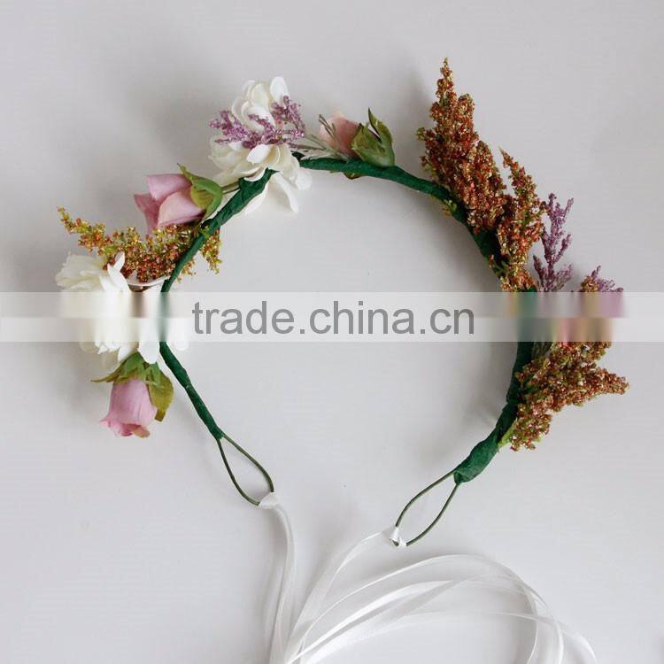 MYLOVE Bohemia style hair garland handmade flower garland