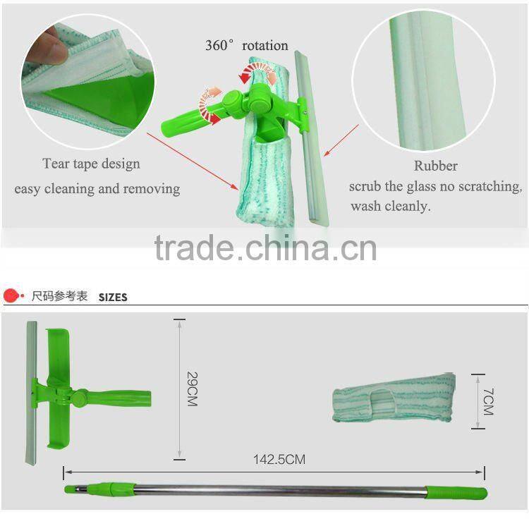 Extendable window cleaning wiper