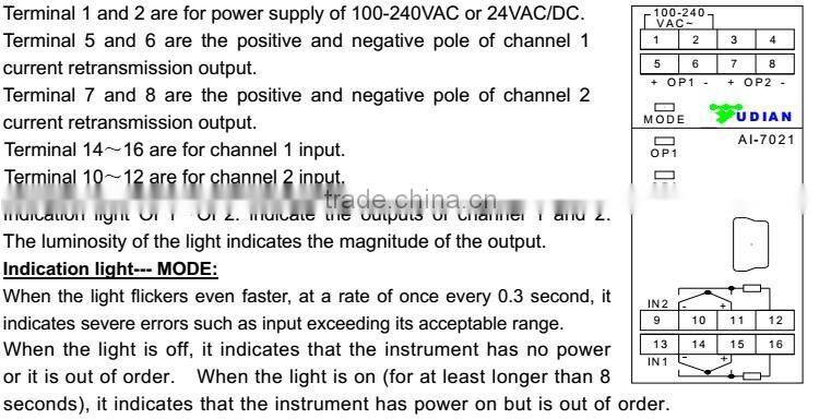 AI-7021D5 Thermocouple Temperature Transmitter 0-10v Output