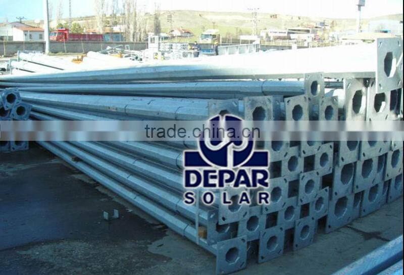 10m Polygon Street Light Pole -hot dip galvanized lamp post, lamp column