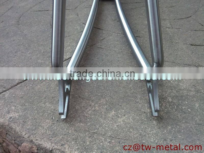 2016 fashionable Titanium track bike frame customized titanium bicycle part