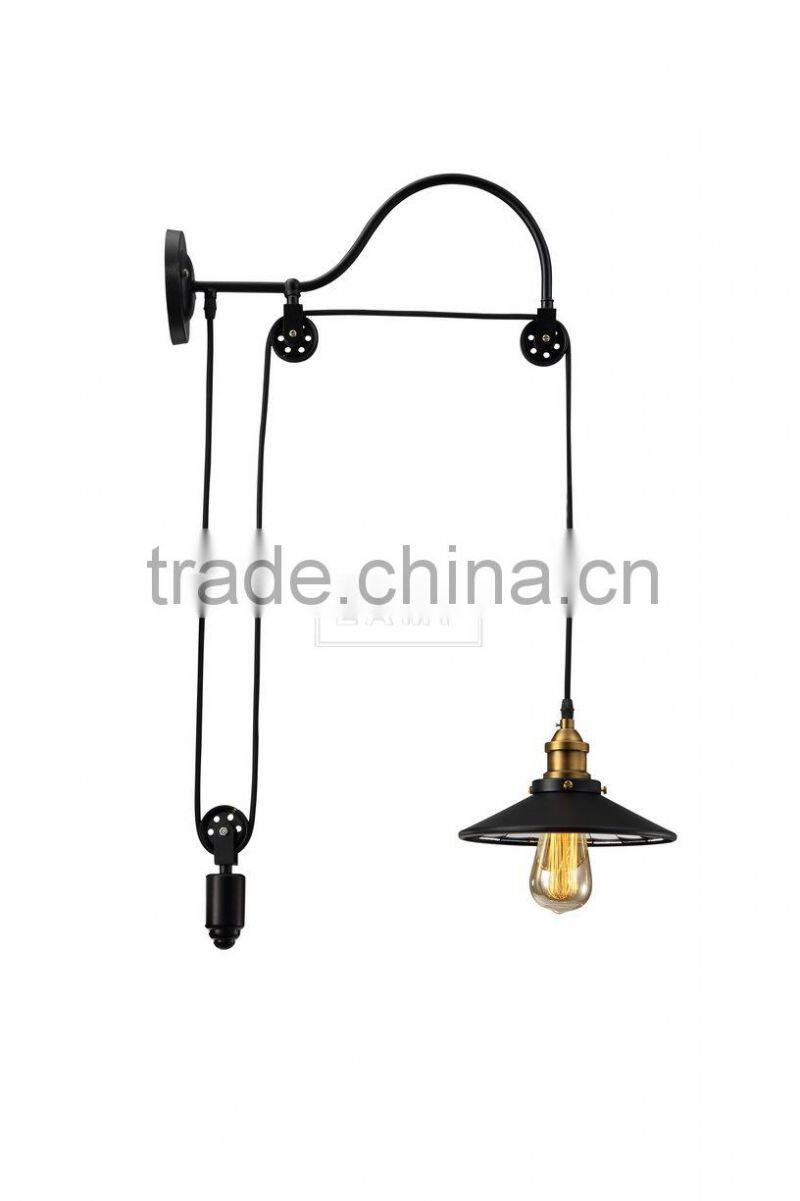 Rusted Retro Wall Lamp Gooseneck Metal Wall Sconce Light Fixture