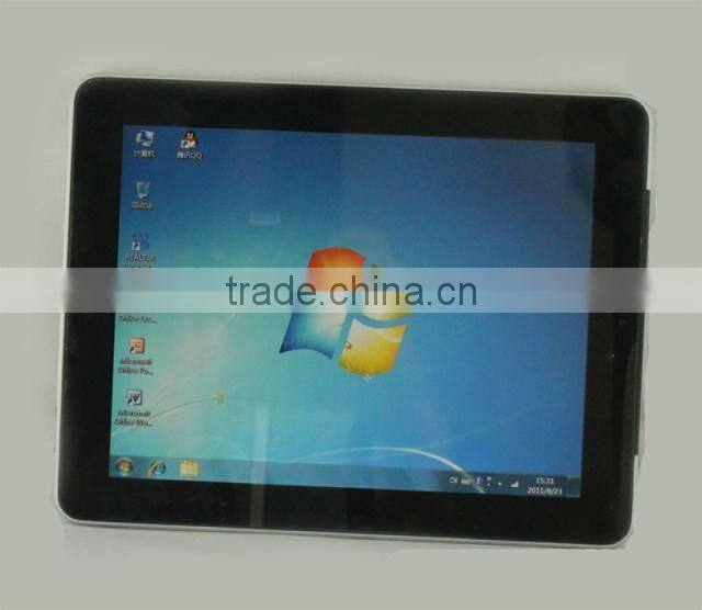 Windows 7+Android 2.2+Intel Atom N455+9.7 inch capactive touch screen+2GB memory+32GB
