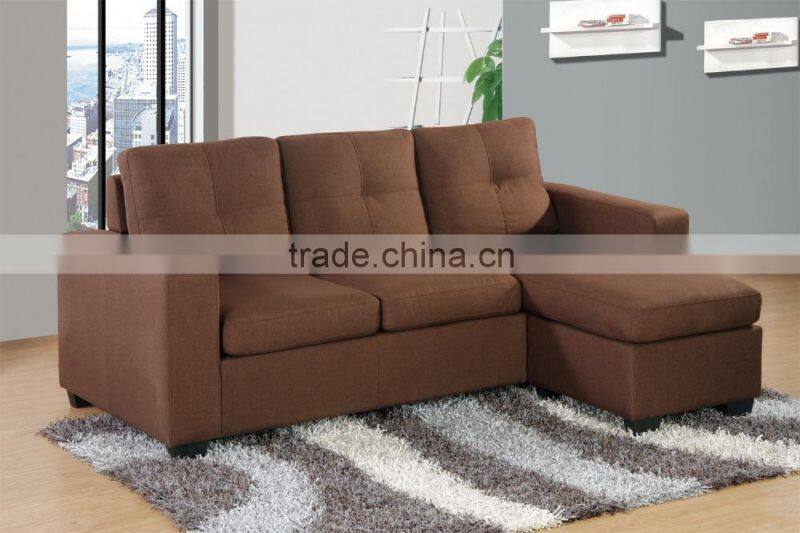 multi-functional discount new design sofa with ottoman can be on left or right