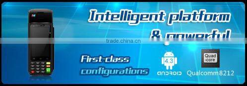 bluetooth Android handheld/portable POS pda with printer nfc barcode scanner
