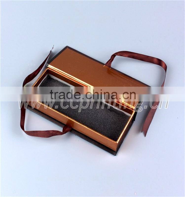 Magnetic gift cardboard jewelry box for necklace