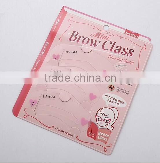 Beauty Makeup Eyebrow Drawing CardEyebrow stencil Eyebrow card
