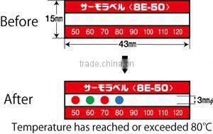 Temperature check indicator/8 level/Waterproof/Irreversible/Made in Japan