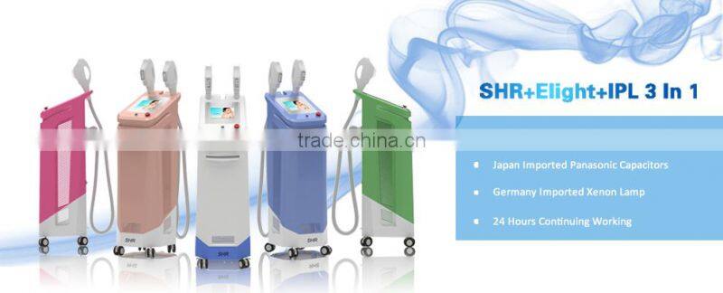 ipl shr opt 3000w for pore removal and wrinkle removal machine