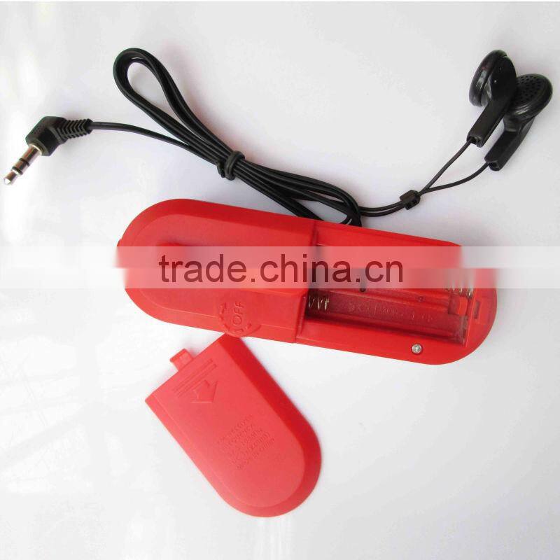 mini fm radio with led light