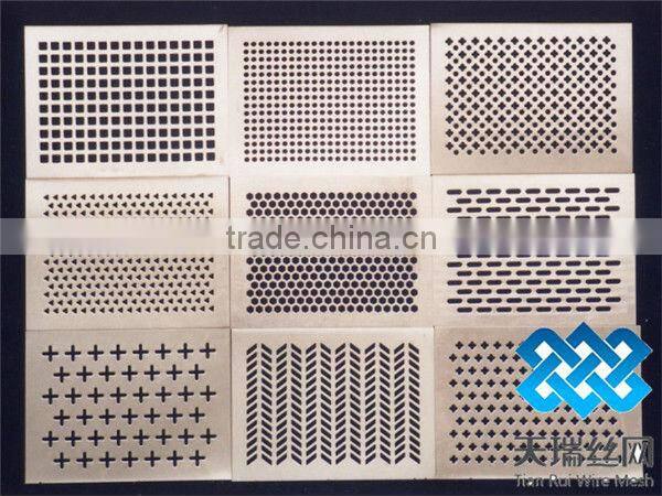 For screening grains seeds coal sands gravels and chemical products stainless perforated sheet