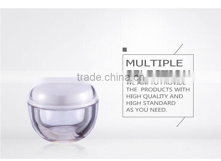 Hot selling cheap custom round bottom acrylic cosmetic jars containers