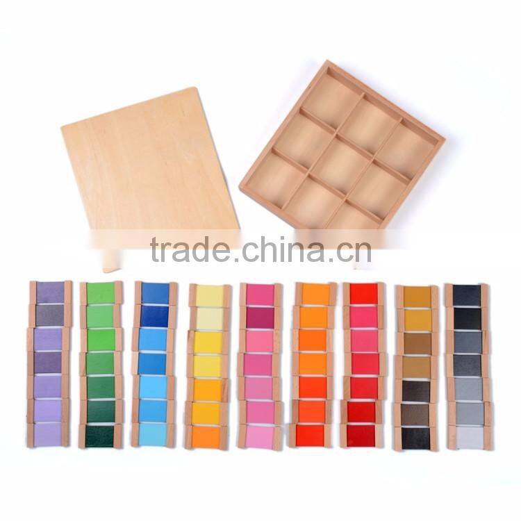 Preschool Wooden early educationa toys montessori sesorial teaching aids color board