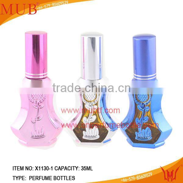 100ml colored nice perfume bottle with color glass