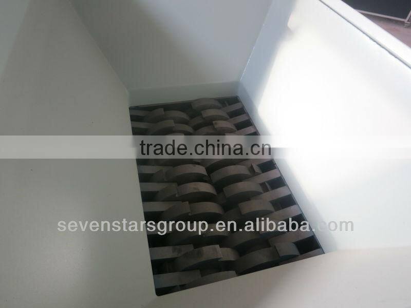 plastic double shaft shredder for drum container cardboard pallet