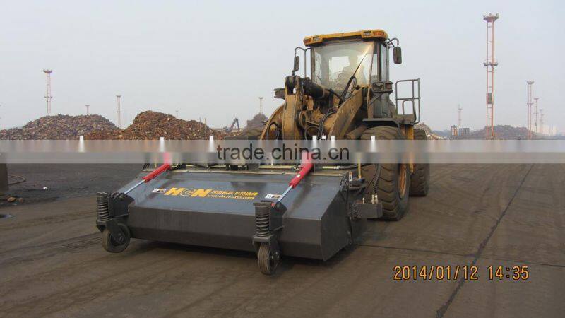 Hot HCN BM12 5T wheel loader pick up road sweeper