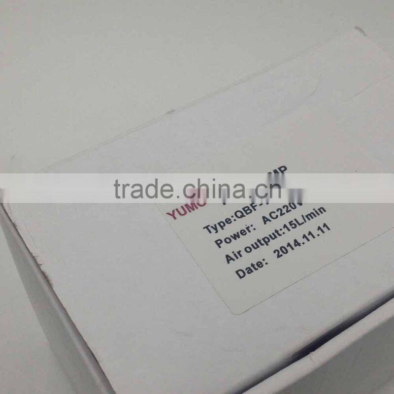 (QBF-15 15L/m) Pump Pressure 30kPA 220V mini air Pump