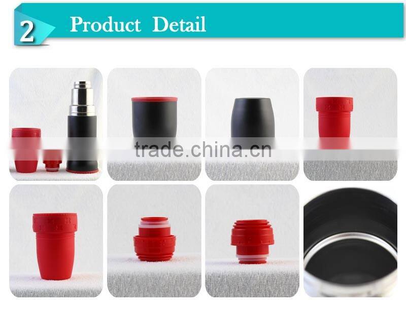 Double walled vacuum insulated sports water bottle with cups (FSAD)