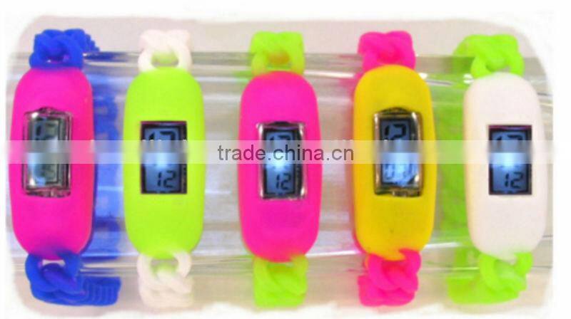 New fashion wristband Gel-Watch led gel bracelet watch for promotion
