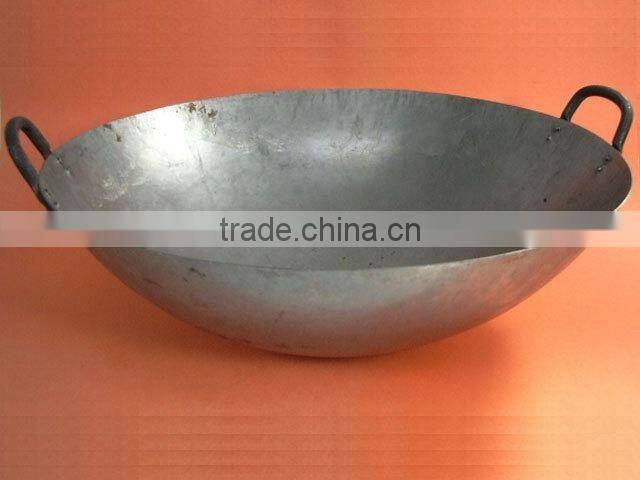 different sizes carbon steel wok