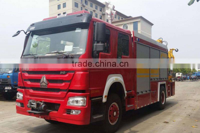 Fire Department Pumper Connection Fire Fighting Truck Price with 6000Kg Fire Truck Water Capacity