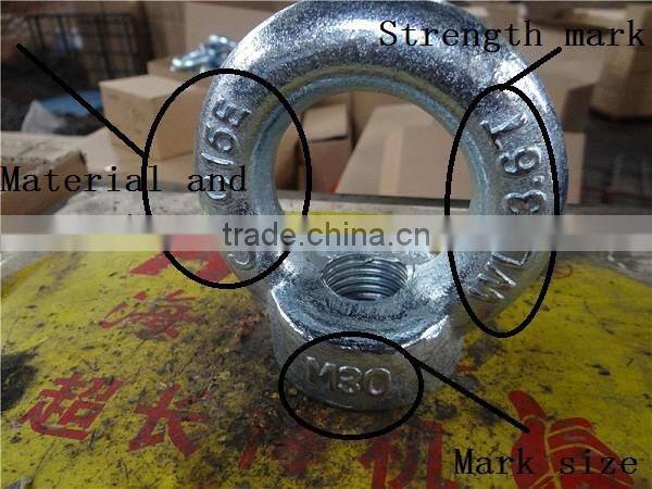 wells C15E Carbon Steel Forged Galvanized Din582 anchor Bolt and nut