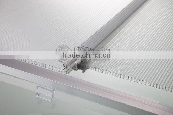 U glazing Structure Polycarbonate Multi-wall Sheets