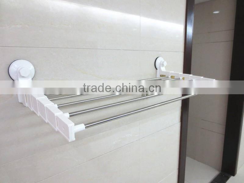 Foldable Stainless Steel Bathroom Towel Shelf Rack