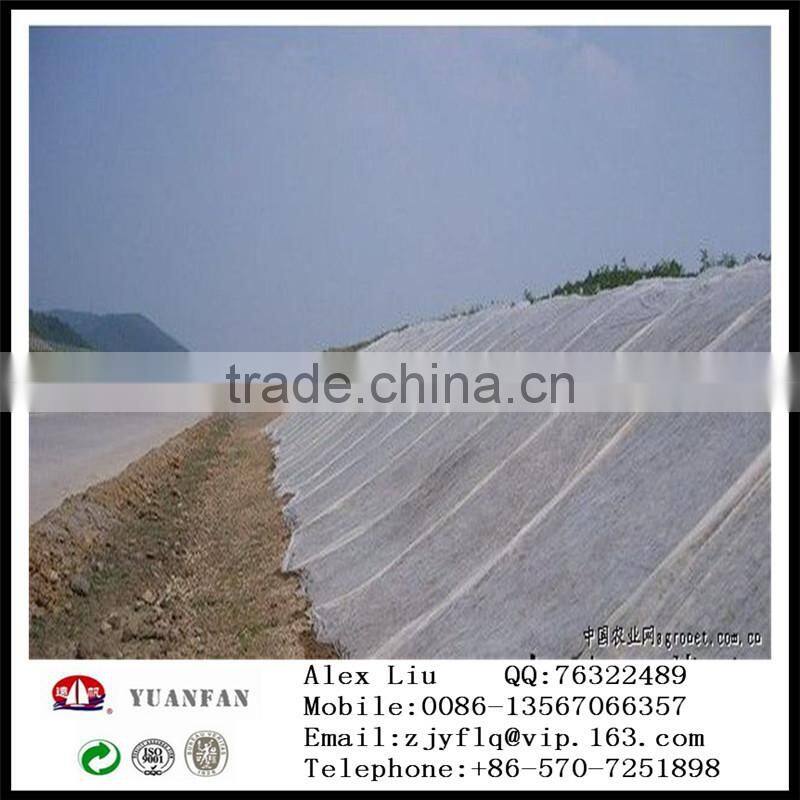 Dark Green nonwoven fabrics used for agricultural mulch