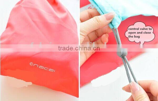 Storage polyester Bag, plastic shopping bag for storage, waterproof nylon polyester drawstring bag