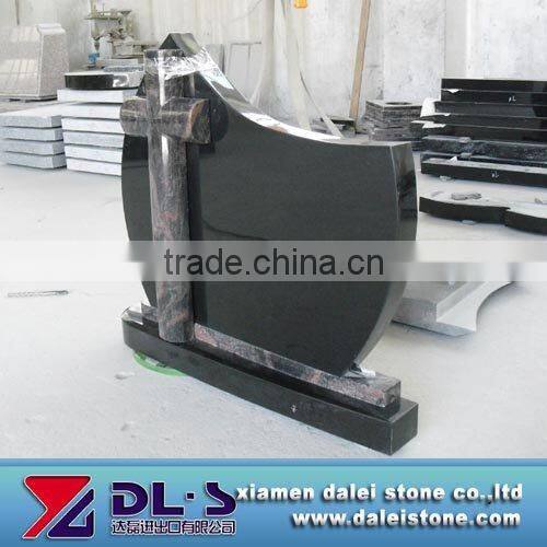 black granite headstones
