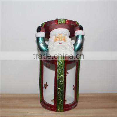 2016 custom large resin santa claus figures/sculpture