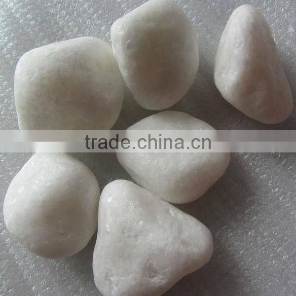 Tumbled Pure Snow White Pebbles