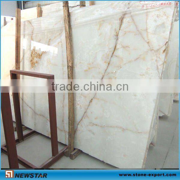 white onyx with veins tile on galss
