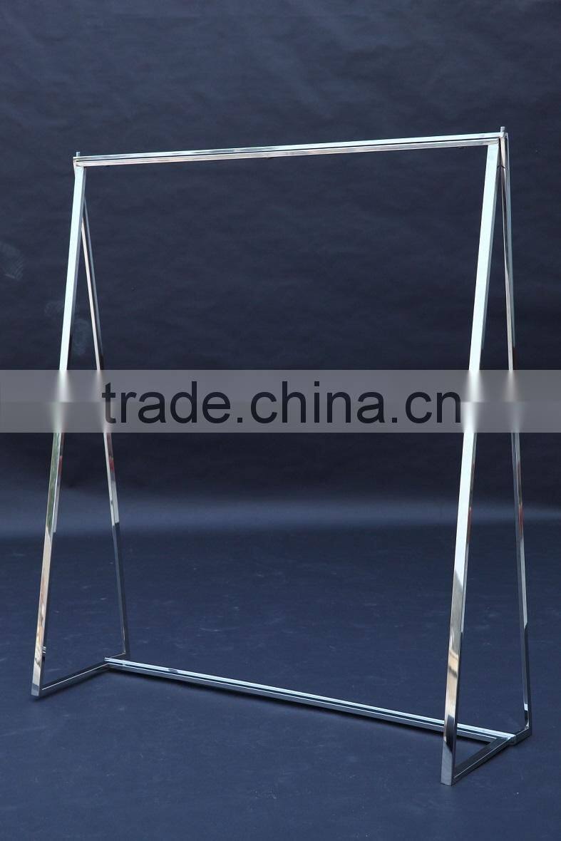 vivinature triangle stand clothes hanger and rack with chrome platiing