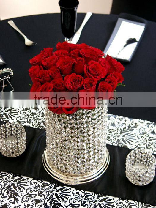 metal Flower vase brown