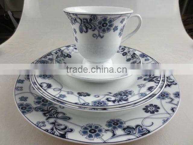 30 pcs porcelain decal dinner set